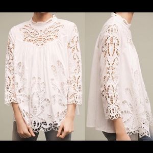 Anthropologie Harlyn lace blouse